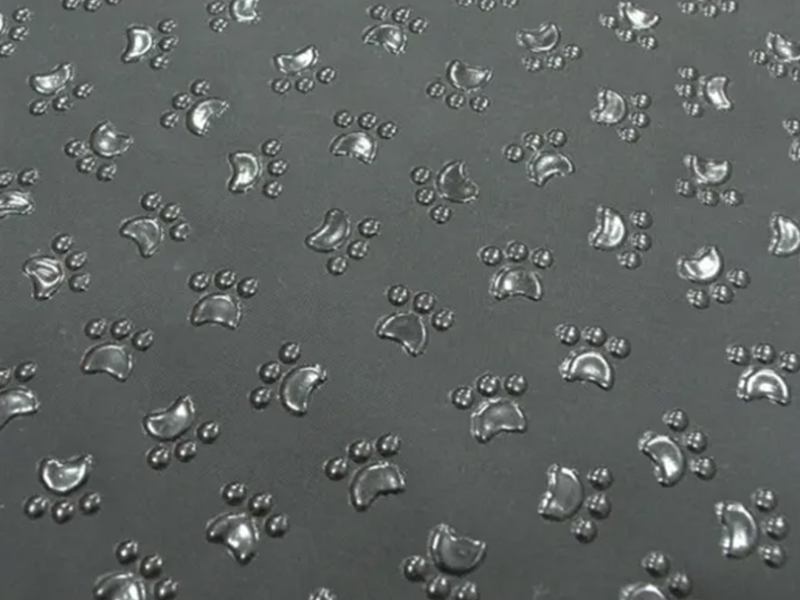 Tissu Oxford en polyester 150d avec tissu PVC DOTNon Slip