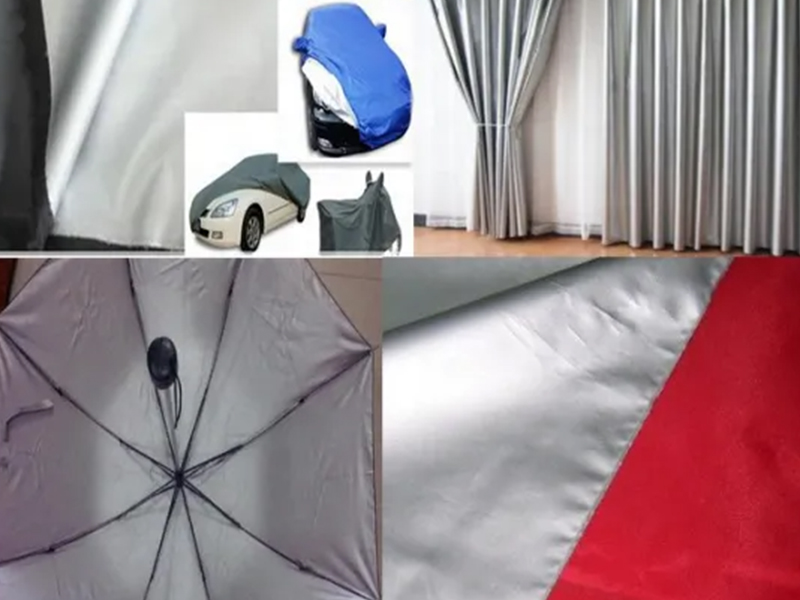 Acheter! ! Tissu de couverture de voiture enduit d'argent de taffetas de polyester